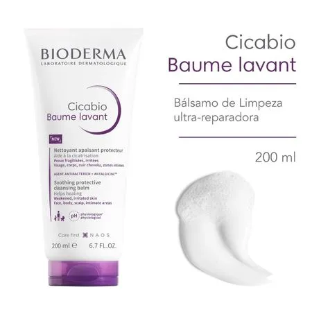Bálsamo de Limpeza Corporal Bioderma Cicabio - Baume Lavant - 200ml - Imagem 4