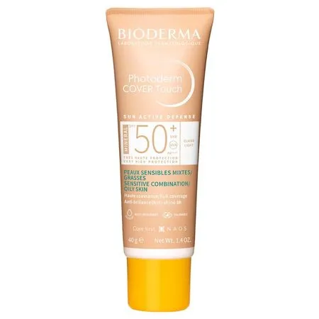 Protetor Solar Facial Bioderma Photoderm Cover Touch FPS 50+ - Claro